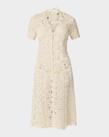 Shoshanna Tropez Floral Crochet Coverup