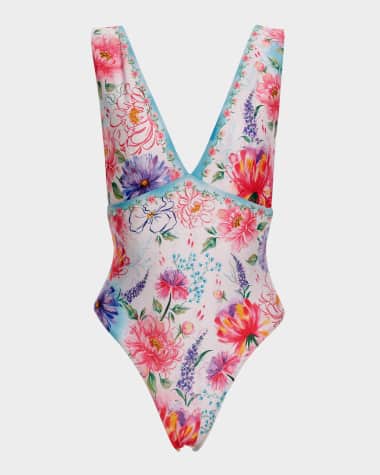 Agua Bendita Tulip Chroma One-Piece Swimsuit