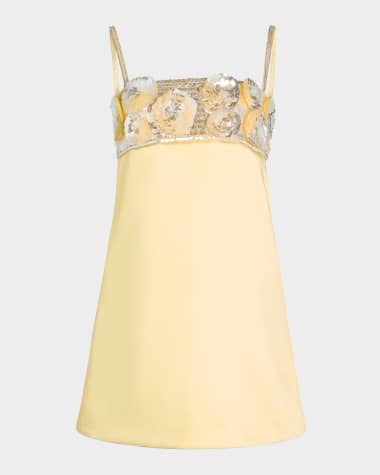 Retrofete Lark Flower Sequined Mini Dress