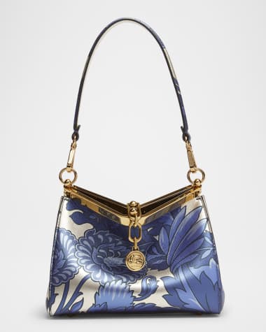Etro Vela Printed Leather Shoulder Bag