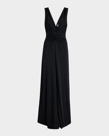 Cinq a Sept Ansey Sleeveless Twist-Front Gown