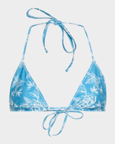 Solid and Striped The Iris Reversible Triangle Bikini Top