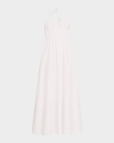 Solid and Striped The Lolita Cotton Halter Midi Dress