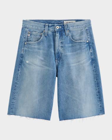 AG Jeans Hattie Relaxed High-Rise Denim Shorts