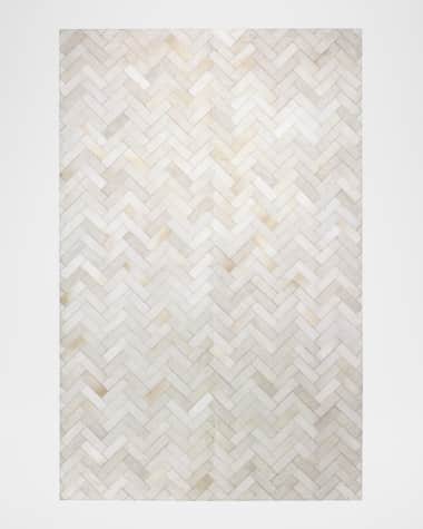 Quentin Hand-Stitched Hair on Hide Rug, 4' x 6'