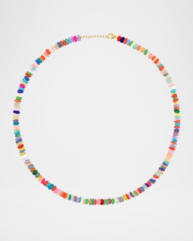 JIA JIA Solel Jumbo Rainbow Opal Necklace