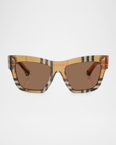 Burberry BE4449F Acetate Square Sunglasses