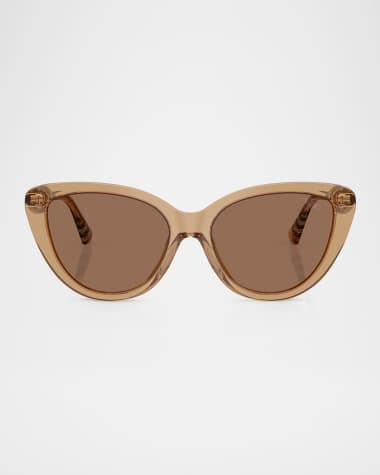 Burberry BE4457F Cat Eye Acetate Sunglasses