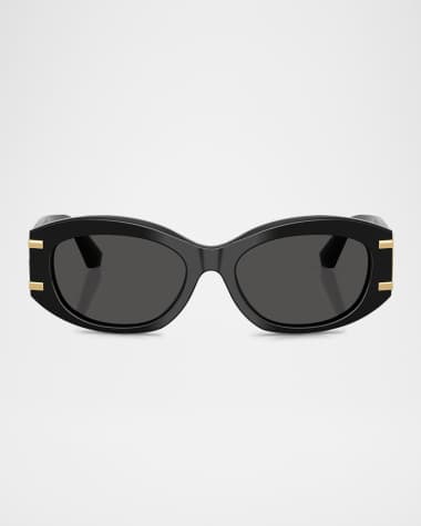 Dolce&Gabbana DG4502 Oval Acetate Sunglasses