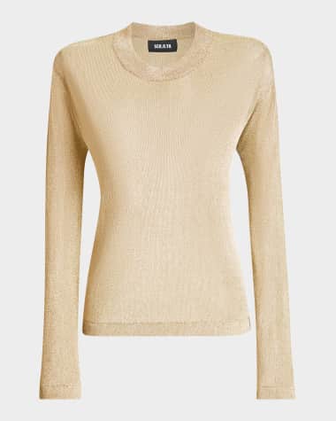 SER.O.YA Hana Metallic Knit Top