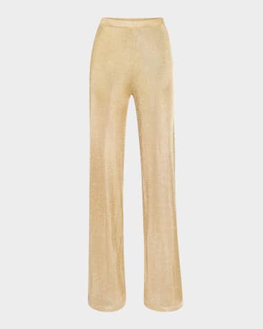 SER.O.YA Sheldon Metallic Knit Pants