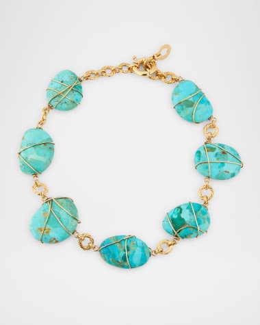 Gas Bijoux Collier Turquoise Necklace