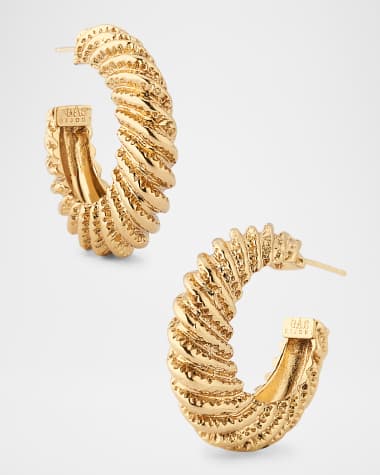 Gas Bijoux Tiki Hoop Earrings