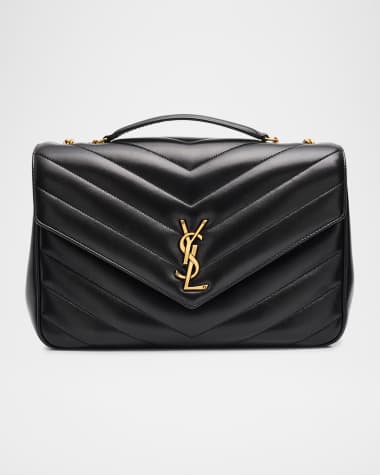 Saint Laurent Loulou Large YSL Chain Shoulder Bag in Quilted Leather