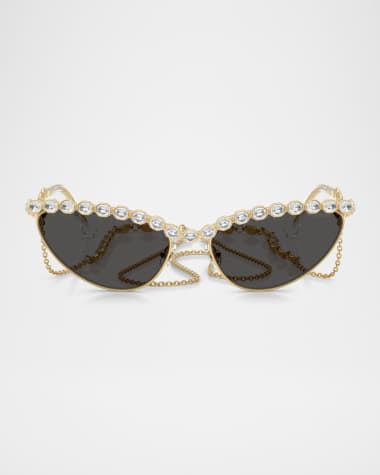 SWAROVSKI SK7030 Cat Eye Crystalized Sunglasses
