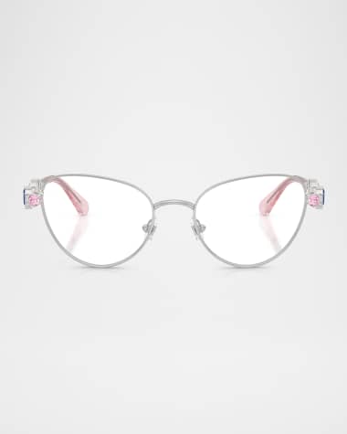 SWAROVSKI SK1024 Metal Cat-Eye Optical Glasses