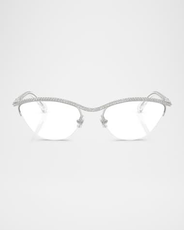 SWAROVSKI SK1026 Metal Oval Optical Glasses