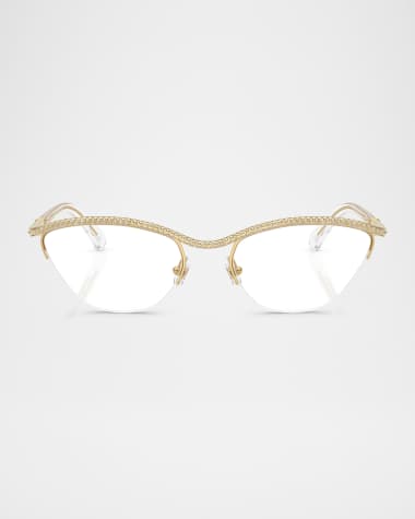 SWAROVSKI SK1026 Metal Oval Optical Glasses