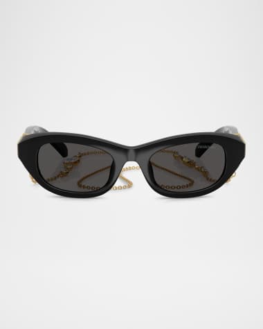 SWAROVSKI SK6036U Rectangle Plastic Sunglasses