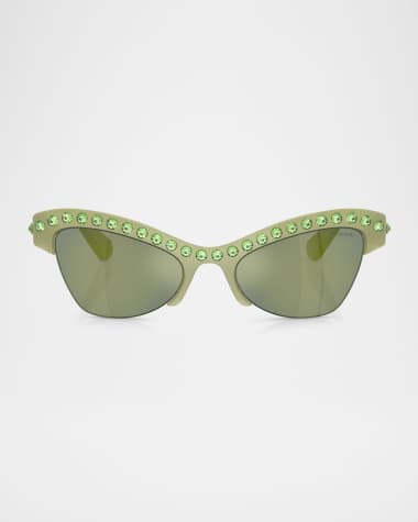 SWAROVSKI SK6043 Butterfly Embellished Sunglasses