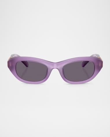 SWAROVSKI SK6036U Rectangle Plastic Sunglasses