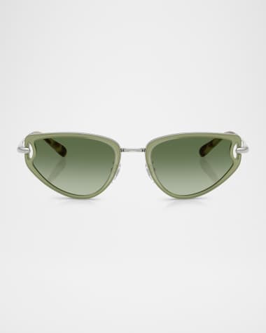 Tory Burch TY6115 Cat Eye Metal Sunglasses