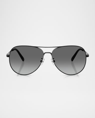 Tory Burch TY6114 Aviator Metal Sunglasses