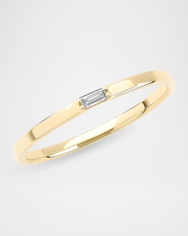 LANA Solo Baguette Diamond Ring