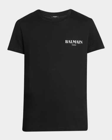Balmain Men's Vintage Gel Logo Slim-Fit T-Shirt