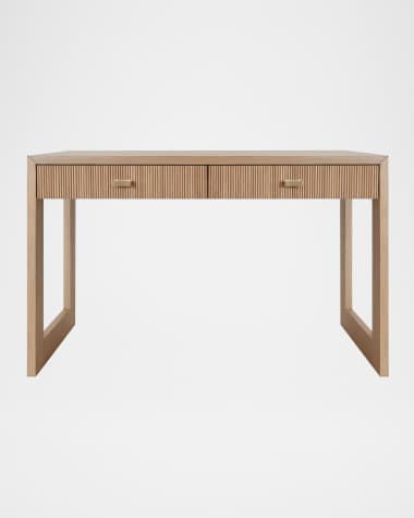 Worlds Away Larkin Two-Drawer Desk