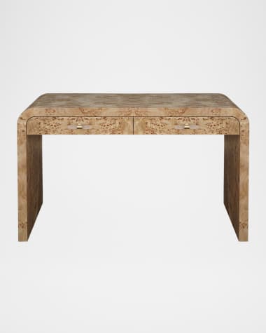 Worlds Away Petra Waterfall Edge Desk