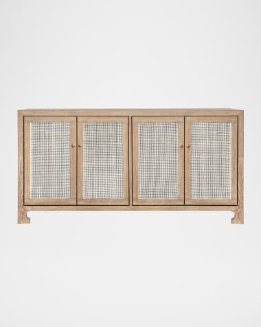 Worlds Away Sofia 4-Door Cabinet