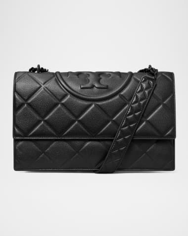Tory Burch Fleming Convertible Grain Leather Shoulder Bag