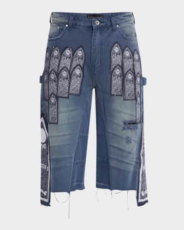 WHO DECIDES WAR Men's Arched Carpenter Shorts