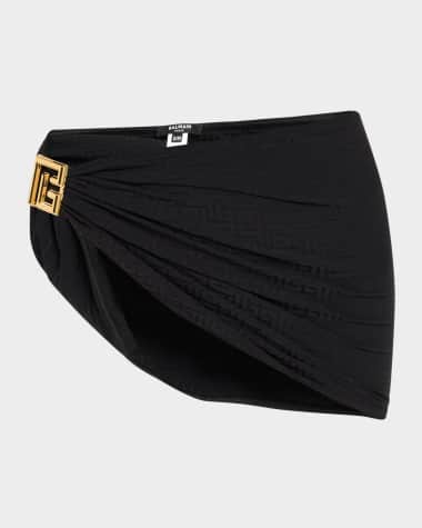 Balmain Monogram Short Pareo Coverup