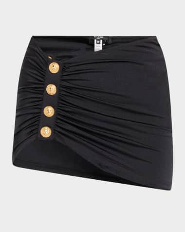 Balmain Maison Mini Skirt Coverup