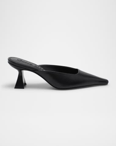 Cult Gaia Aster Leather Mules