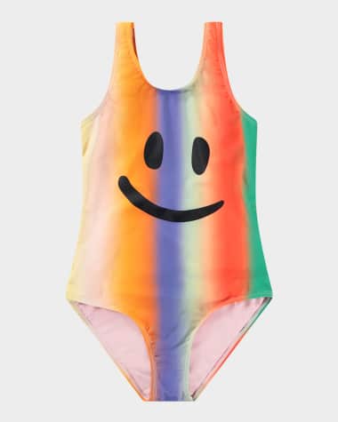 Molo Girl's Nika One-Piece Swimsuit, Size 8-10