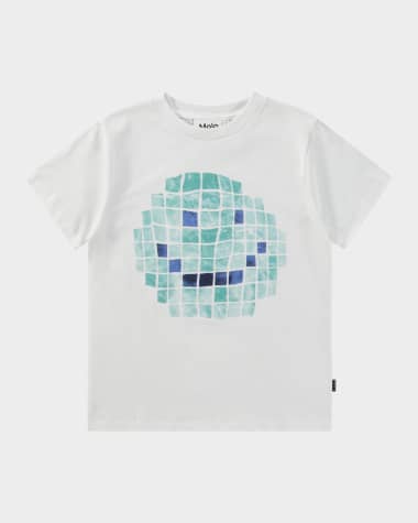 Molo Boy's Rame Graphic Happy Face T-Shirt, Size 3-6