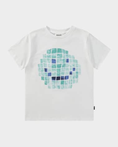 Molo Boy's Rame Graphic Happy Face T-Shirt, Size 8-10