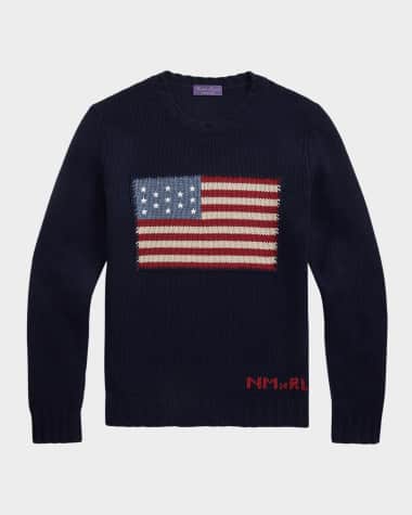 Ralph Lauren Purple Label Men's NM X RL Flag Cashmere Sweater