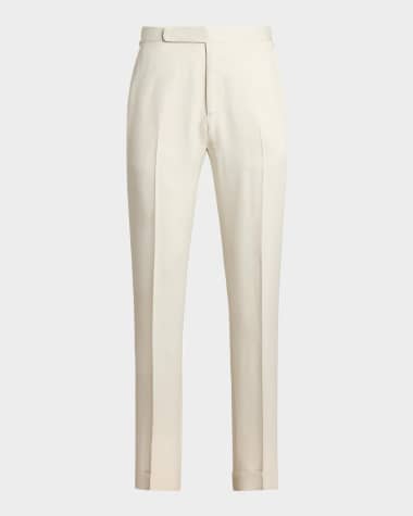 Ralph Lauren Purple Label Men's NM X RL Gregory Handmade Silk Trousers