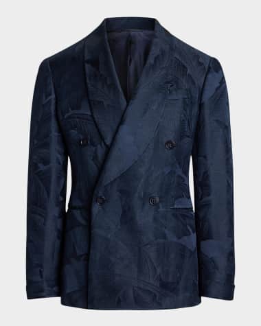 Ralph Lauren Purple Label Men's NM X RL Kent Handmade Palm Leaf Jacquard Jacket