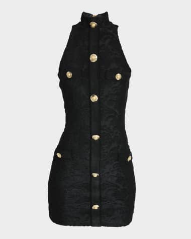 Balmain Baroque Bouclette Bodycon Mini Dress