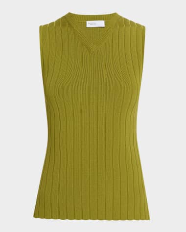 Rosetta Getty Rib Knit Sweater Vest