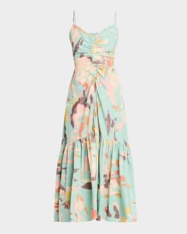 A.L.C. Lindsey Printed A-Line Midi Dress
