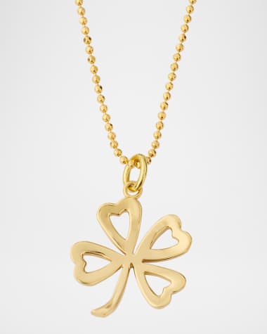 Jennifer Meyer Open Clover Pendant Necklace