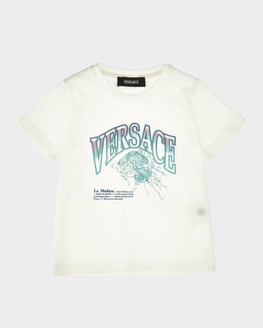Versace Boy's Graphic Varsity Logo-Print T-Shirt, Size 2-5