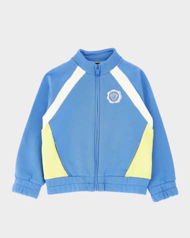 Versace Boy's Medusa Stamp Printed Fleece Sweatshirt, Size 2-5