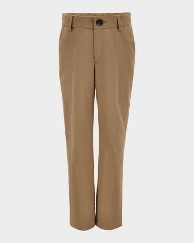 Versace Boy's Formal Organic Cotton Gabardine Pants, Size 6-14